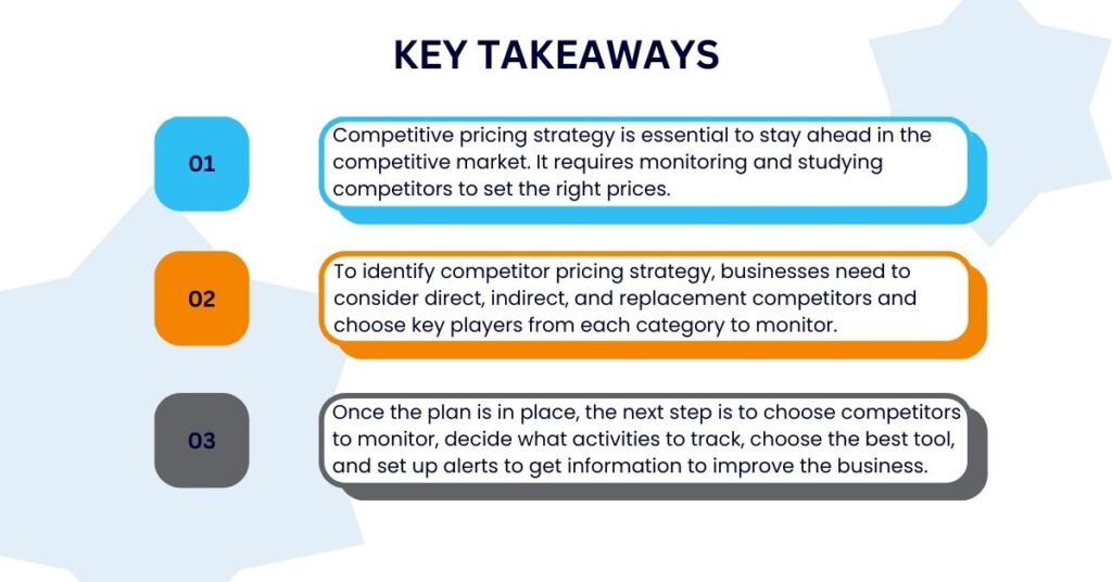 Key Takeaways of Competitive pricing Strategy